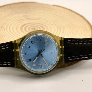 Swatch Watch Blue Choco GM415 Vintage 2004